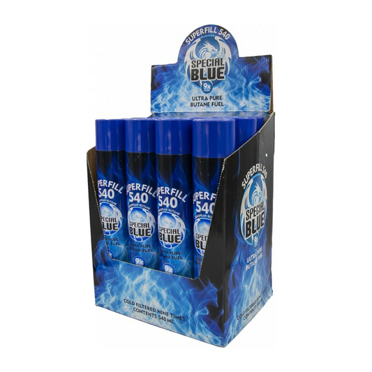 SPECIAL BLUE SUPERFILL 9X BUTANE 540ML - PACK OF 12