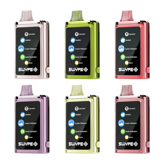 SWYPE 30000 PUFFS DISPOSABLE VAPE - THE FIRST VAPETAINMENT SYSTEM - PACK OF 5