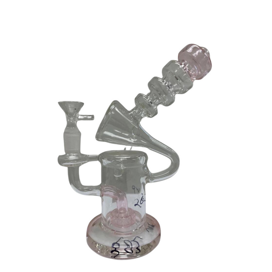 8.5 INCHES FUNNEL PERCOLATOR GLASS WATER PIPE (WP202)