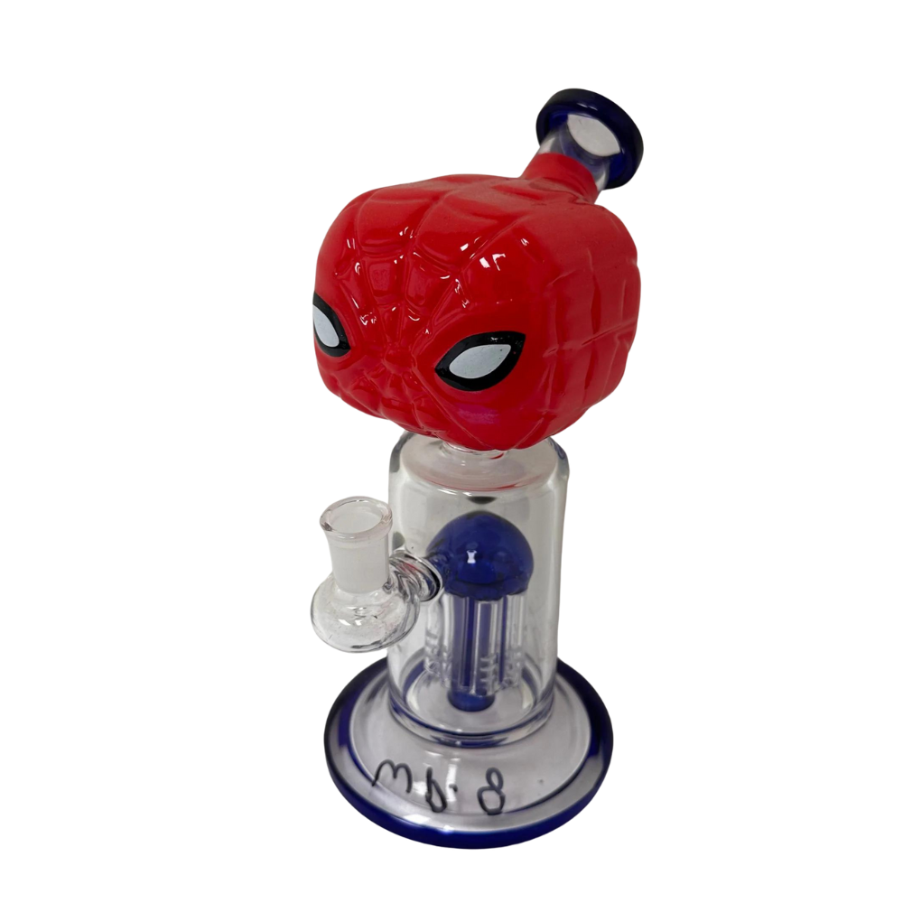 9.5 INCHES SPIDER - MAN TREE PERCOLATOR GLASS WATER PIPE (WP8)