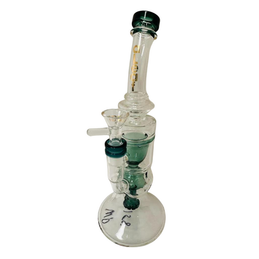 ALEAF 10.5 INCHES PERCOLATOR GLASS WATERPIPE ASSORTED COLORS