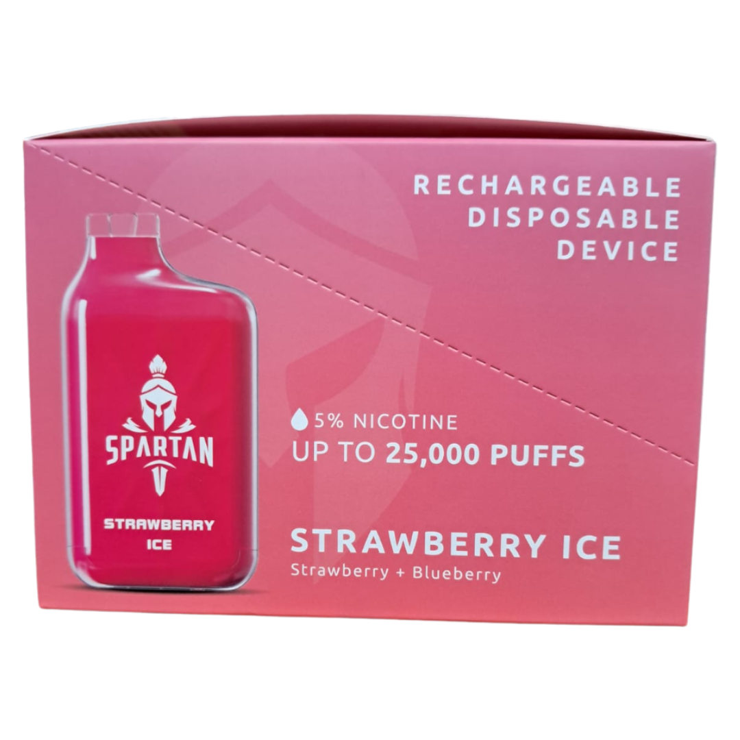 SPARTAN DISPOSABLE VAPE 25000 PUFFS - PACK OF 5