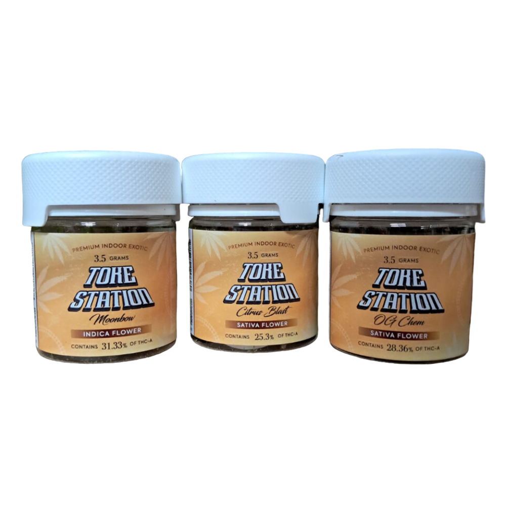 TOKE STATION 3.5 GRAMS FLOWER JAR