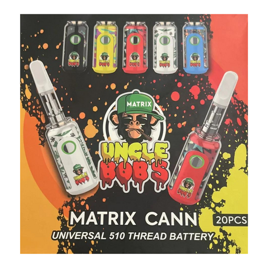 UNCLE BOB’S MATRIX CANN 500MAH BATTERY - PACK OF 20