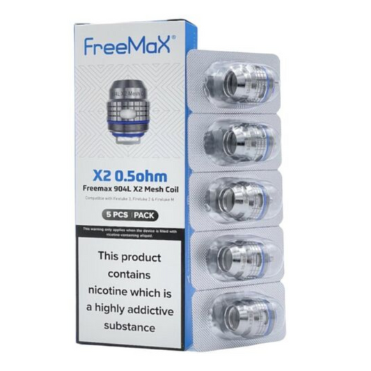 FREEMAX 904L X2 0.5OHM MESH COIL - PACK OF 5