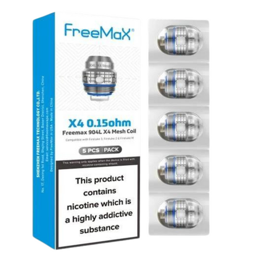 FREEMAX 904L X4 0.15OHM MESH COIL - PACK OF 5