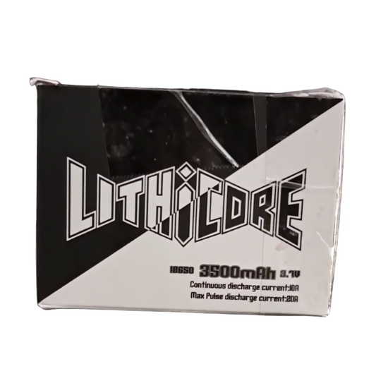 LITHICORE 18650 3500mAh BATTERIES 3.7V-PACK OF 12