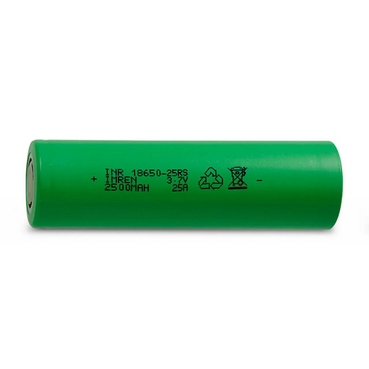 IMR 18650 25 R S FLAT TOP 2500mAH FLAT TOP RECHARGEABLE BATTERY