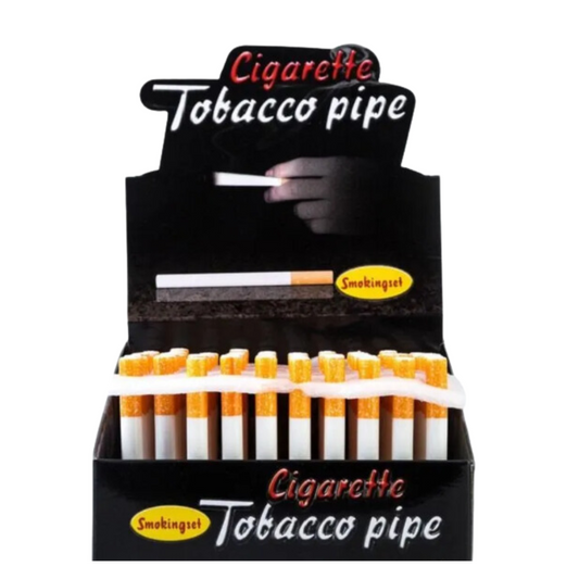 TOBACCO FANCY PIPE METAL CIGARETTE ONE-HITTER - PACK OF 100