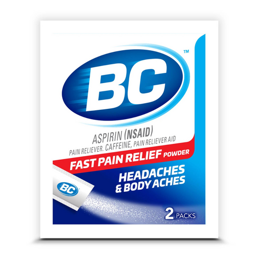 BC ASPIRIN FAST PAIN RELIEF FOR HEADACHES & BODY PAINS - PACK OF 2