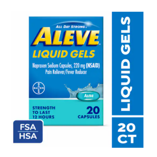 ALIEVE NAPROXEN SODIUM TABLETS 220MG - PACK OF 20