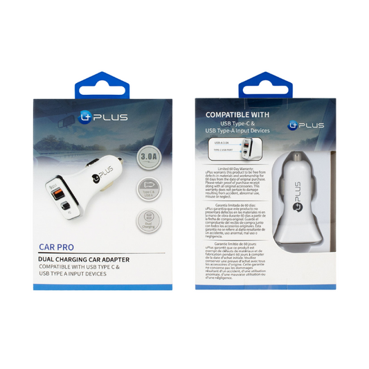 UPLUS CAR PRO DUAL FAST CHARGING CAR ADAPTER