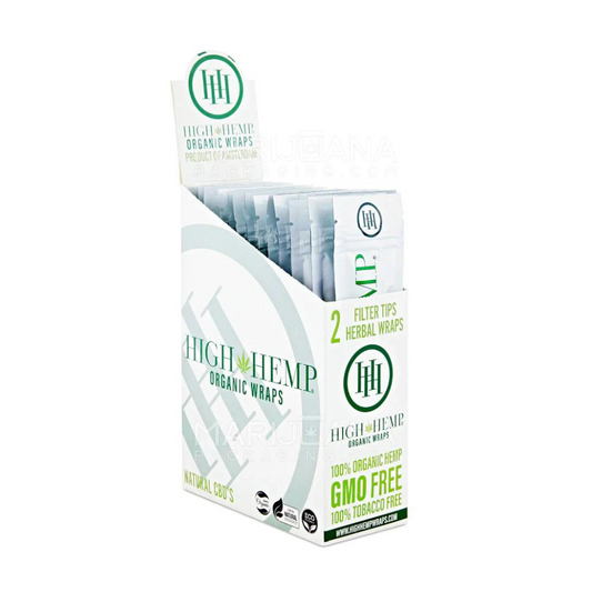 HIGH HEMP ORGANIC HEMP WRAPS PACK OF 50 - DISPLAY OF 25