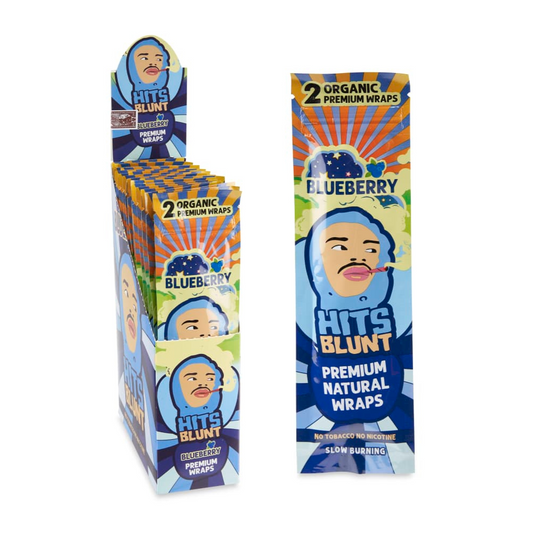 HITS BLUNT PREMIUM ORGANIC HEMP WRAPS - PACK OF 25