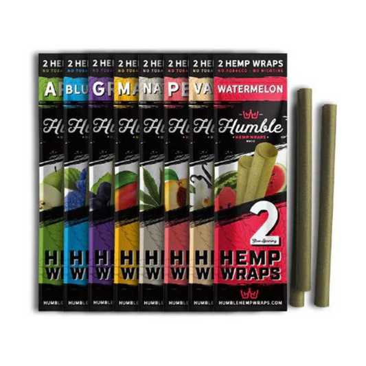 HUMBLE HEMP WRAPS PACK OF 2 EACH - DISPLAY OF 25