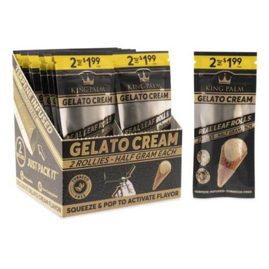 KING PALM REAL LEAF MINI ROLLS PACK OF 2 ALL FLAVORS