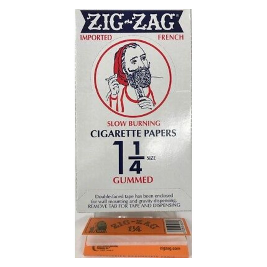 ZIG ZAG PAPER 1 1/4 FRENCH ORANGE PACK OF 32 - DISPLAY OF 24