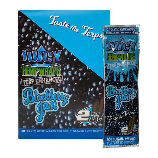 HBI JUICY HEMP WRAPS TERP ENHANCED SHERBERT PACK OF 50 - DISPLAY OF 25