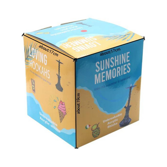 SHISHA SUNSHINE MEMORIES UNBREAKABLE ACRYLIC HOOKAH