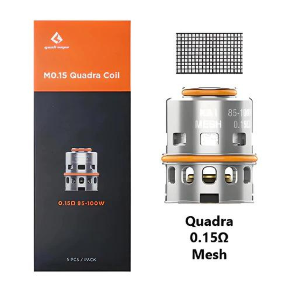GEEKVAPE M0.15 OHM QUADRA COIL 1 COUNT - PACK OF 5
