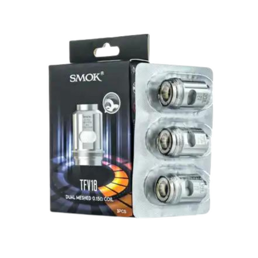 SMOK TFV18 DUAL MESHED 0.15OHM COIL 1 COUNT - PACK OF 3