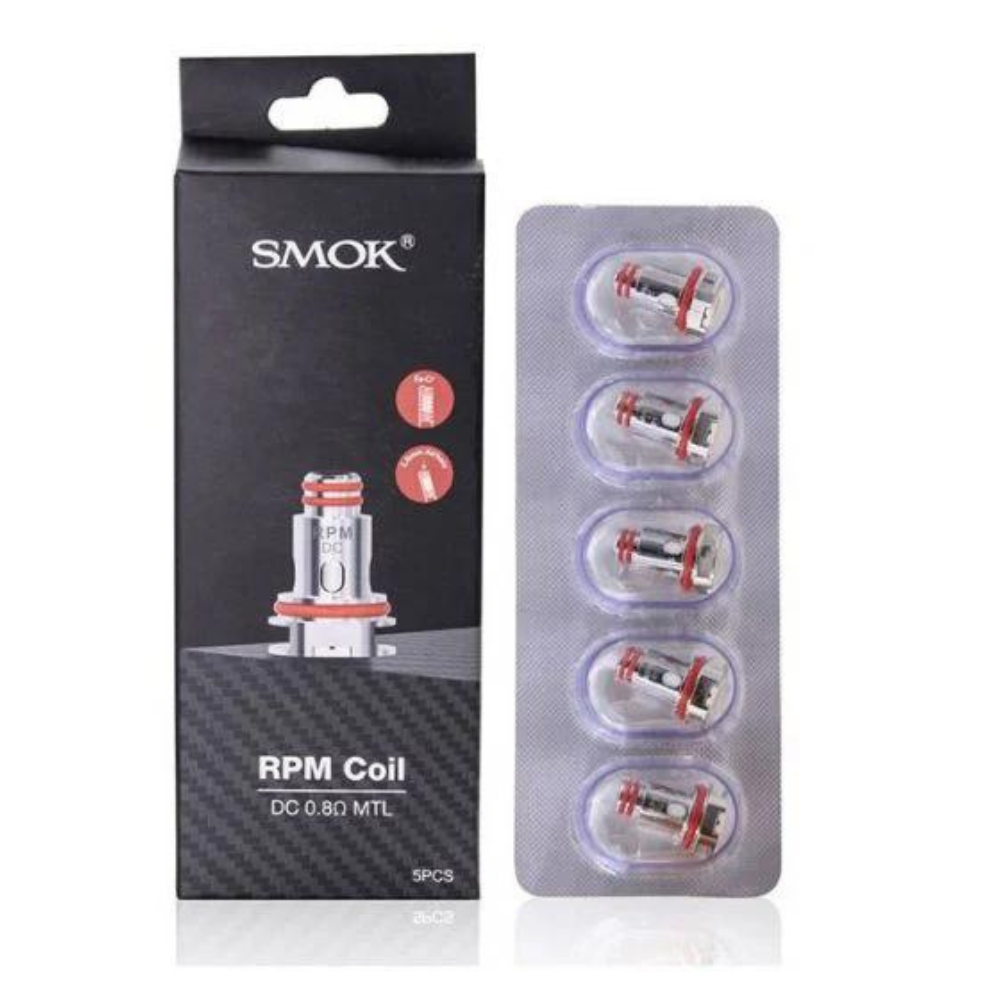 SMOK RPM COIL DC 0.8 OHM MTL 1 COUNT - PACK OF 5