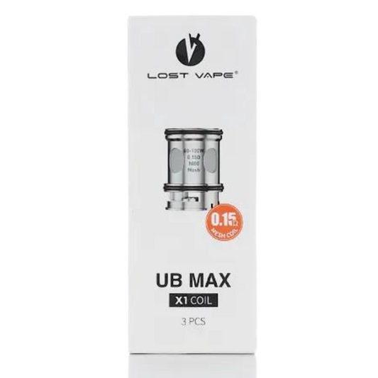 LOST VAPE UB MAX X1 COILS PLATFORM 0.15 OHM - PACK OF 3