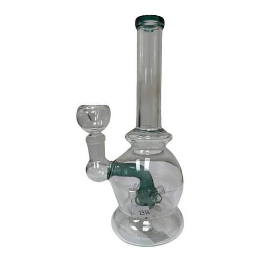 7 INCHES ROUND BASE GLASS WATER PIPE (WP211)