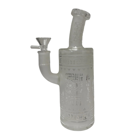 7.4 INCHES FROSTED GLASS WATER PIPE (WP154)