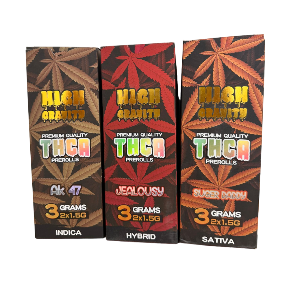 HIGH GRAVITY PREMIUM QUALITY 1.5*2 PREROLLS - PACK OF 10