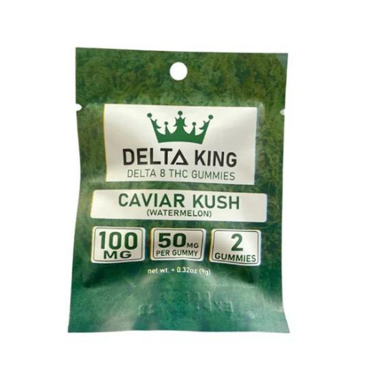DELTA KING DELTA 8 2-CT GUMMIES 100 MG - PACK OF 12