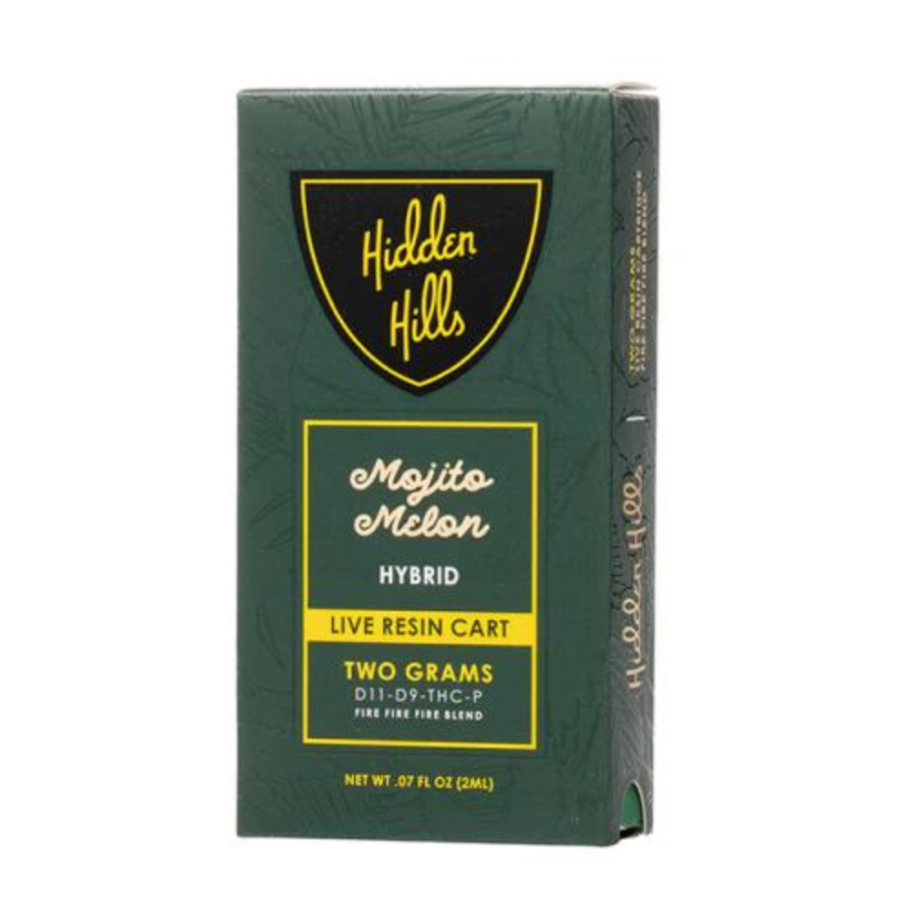 HIDDEN HILLS LIVE RESIN 2G CARTRIDGE DELTA - PACK OF 5