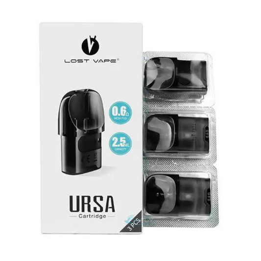 LOST VAPE URSA 0.8 OHM MESH POD 2.5ML EMPTY REPLACEMENT POD CARTRIDGE