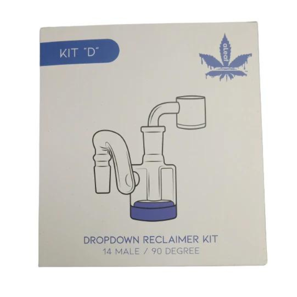ALEAF DROPDOWN RECLAIMER GLASS KIT 'D' ASSORTED 14 MALE / 90 DEGREE