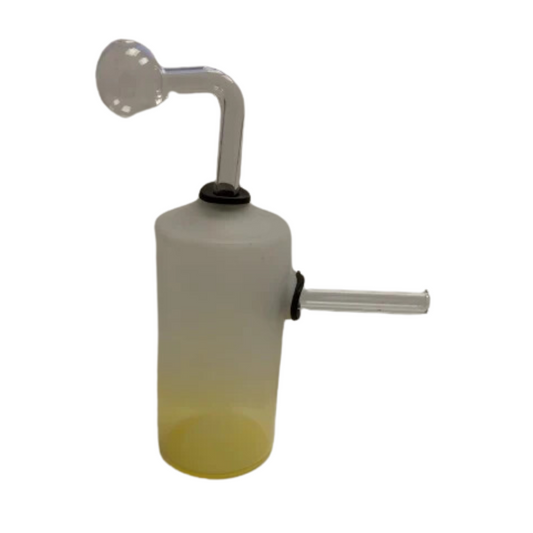 6 INCHES ART GLASS WORK GREEN BOB MARLEY OIL BURNER PIPE ASSORTED