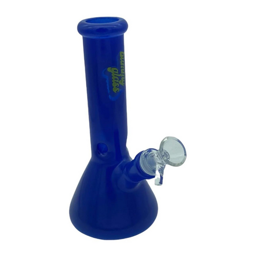 7 INCHES BUMMY GLASS WATER PIPE ASSORTED COLORS (WP106)