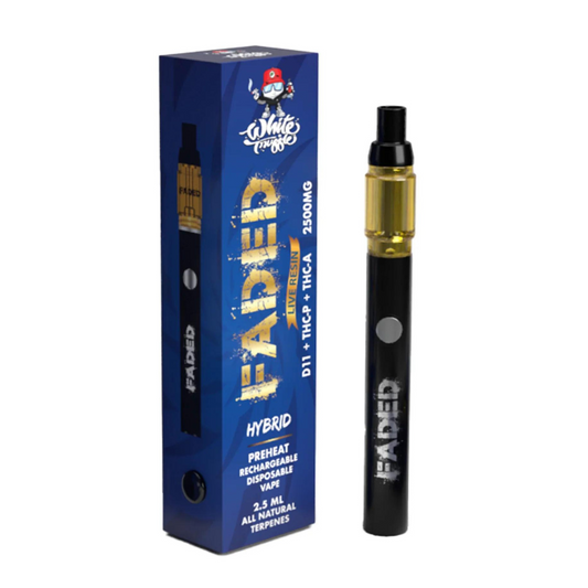 FADED DELTA 11 RECHARGEABLE 2.5ML DISPOSABLE VAPE - PACK OF 6