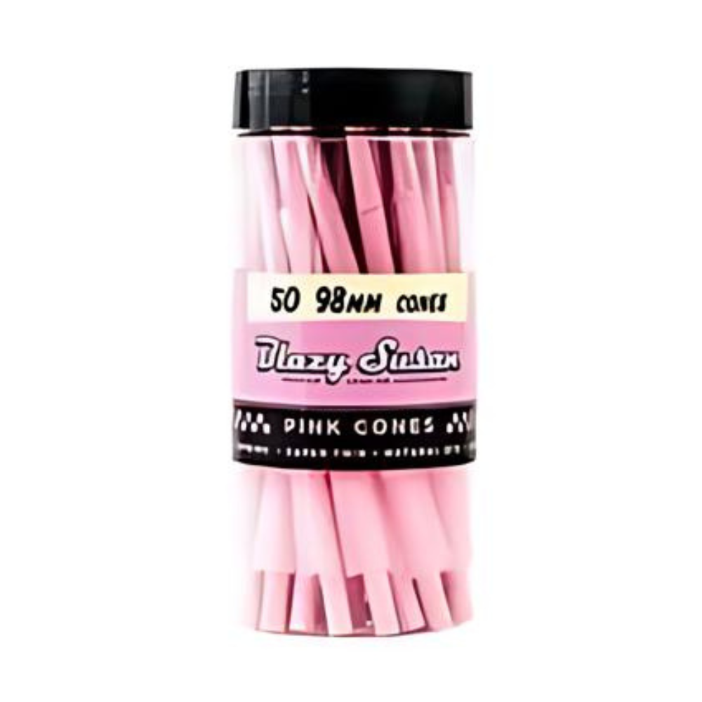 BLAZY SUSAN PINK UNBLEACH 98MM CONES - PACK OF 50