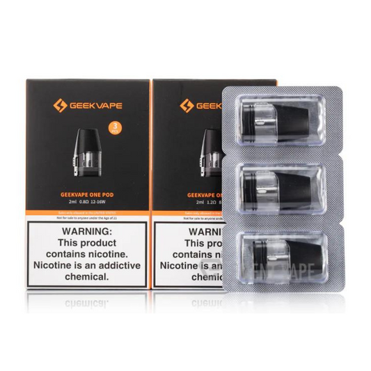 GEEKVAPE ONE POD 2ML REPLACEMENT 1.2 OHM PODS - PACK OF 3