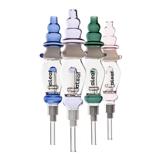 ALEAF MEGA SERIES TOWER NECTAR COLLECTOR WITH BARREL PERC, ASSORTED COLORS