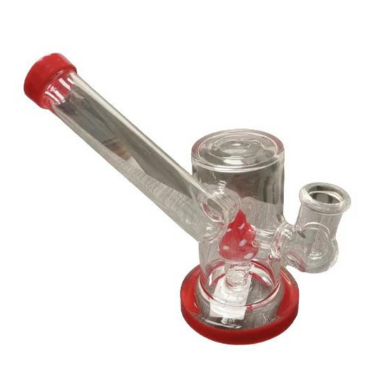 SUPER SIDECAR 4 INCHES GLASS HANDHELD PERCOLATOR WATER PIPE