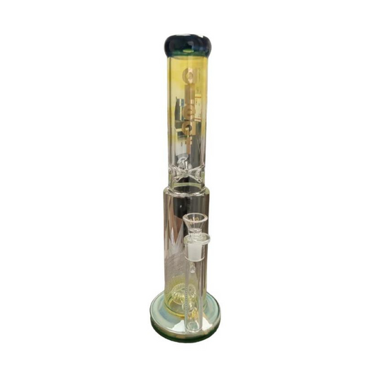 ALEAF 17 INCHES GLASS FUME WAFFEL PERC AL 2027 ASSORTED