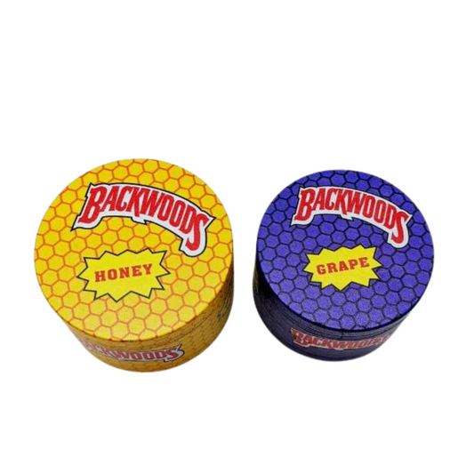 BACKWOODS GRAPE AND HONEY 2.5 INCHES GRINDERS WITH SCREEN - PACK OF 6