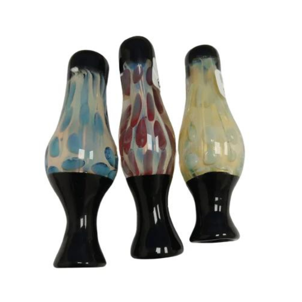 FANCY CHILLUMS IN 3.3 INCHES AND 3.5 INCHES ASSORTED - PACK OF 6