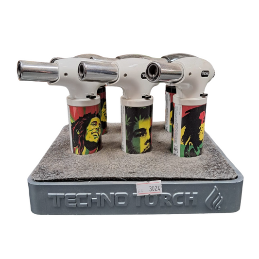 TECHNO TORCH BOB MARLEY LIGHTER - PACK OF 6