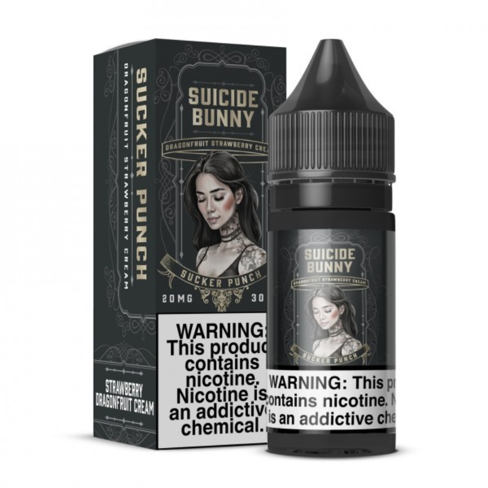 SUICIDE BUNNY SUCKER PUNCH NICOTINE E-JUICE | STRAWBERRY DRAGONFRUIT CREAM -30ML