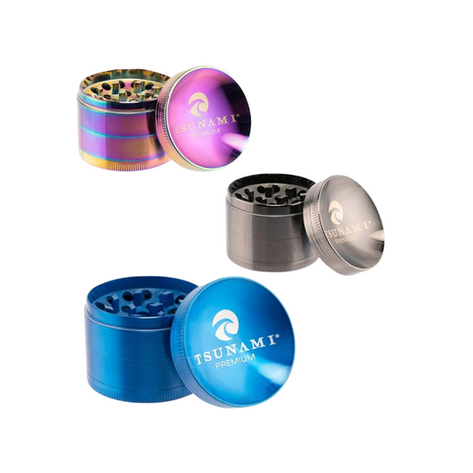 TSUNAMI 100MM SUNKEN TOP DRY HERB GRINDER