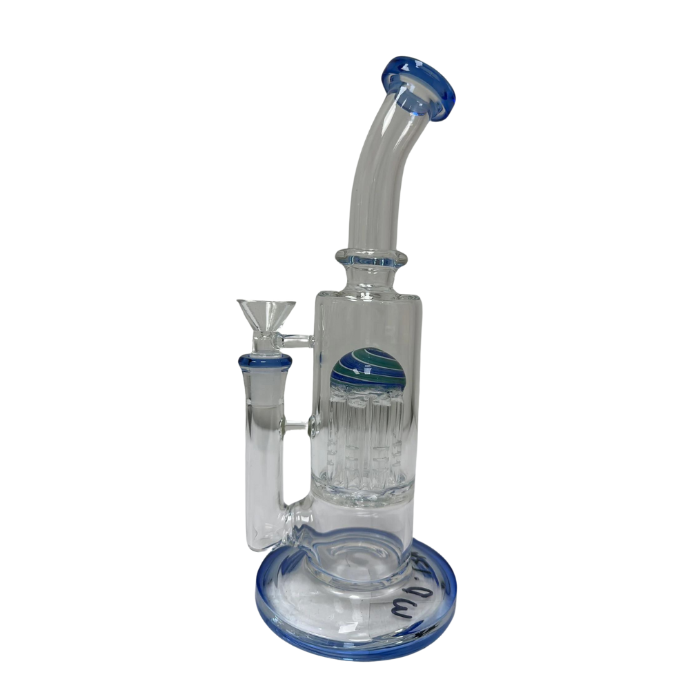 9 INCHES HOLLOW ARM BUBBLER WATER PIPE ASSORTED COLORS (WP174)
