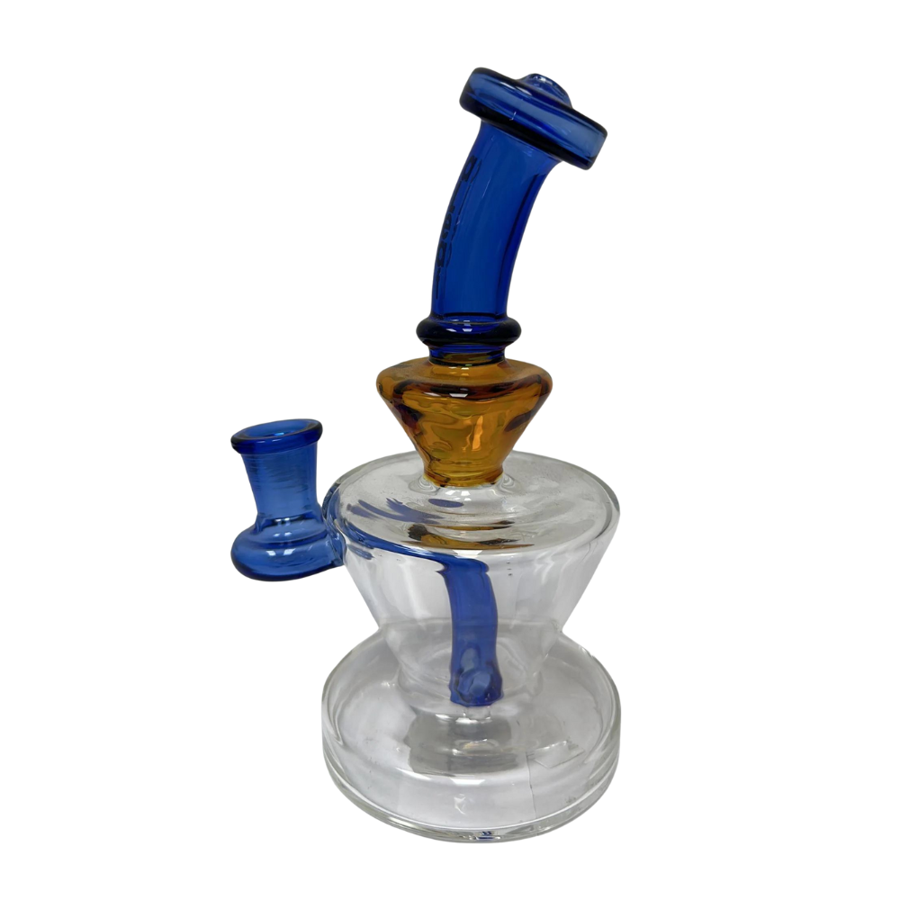 5 INCHES ALEAF QUARTZ BANGER WATER PIPE ASSORTED COLORS (WP79)