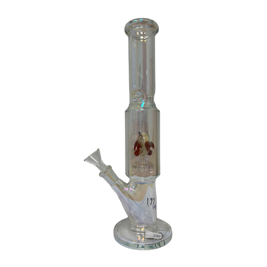 11 INCHES STRAIGHT SHOOTER GLASS WATER PIPE (WP197)